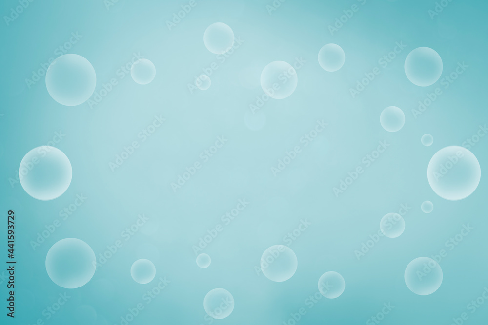 light blue gradient soft background with elegant round bubbles pattern
