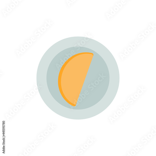 French omelette icon on white background