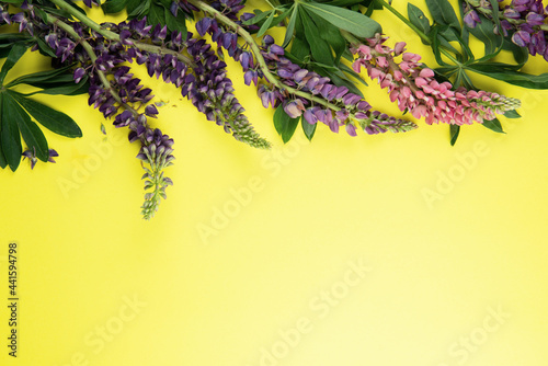 Yellow paper mockup for text