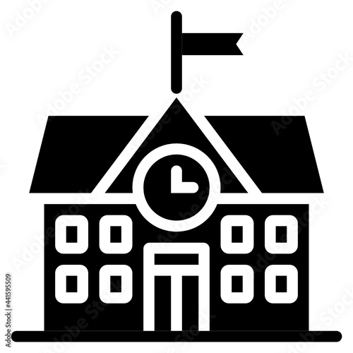 school glyph icon