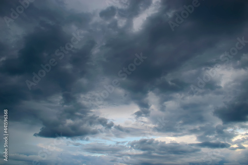 Dramatic pre-storm sky with clouds and gaps © Anton