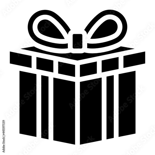 giftbox glyph icon
