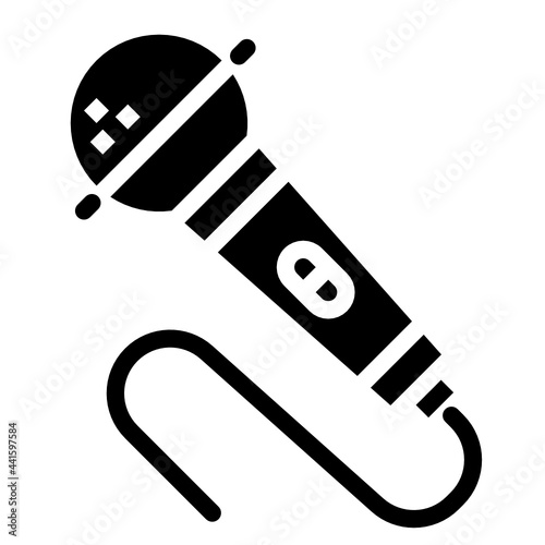 microphone glyph icon photo