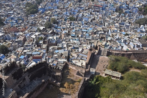 interior and exterior of mehrangarh fort, jodhpur, rajasthan, india