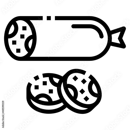 sausage line icon