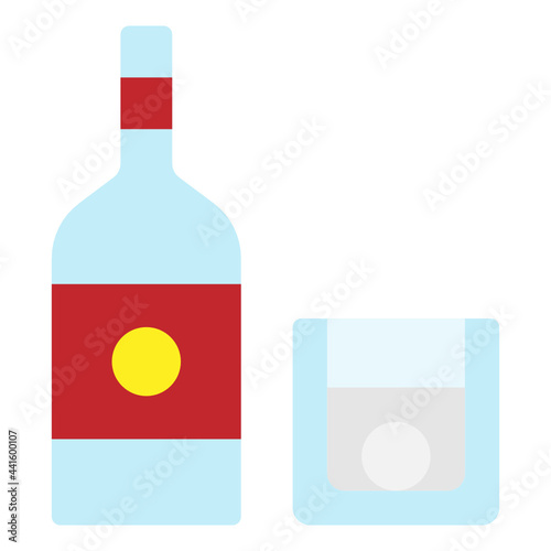 vodka flat icon