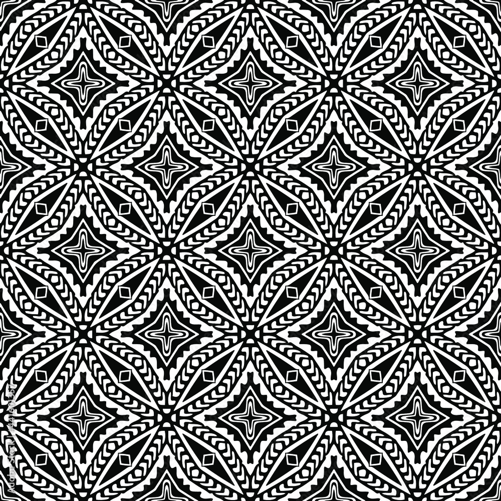 floral seamless pattern background.Geometric ornament for wallpapers and backgrounds. Black and white pattern. floral seamless pattern background.Geometric ornament for wallpapers and backgrounds. Black and white pattern.