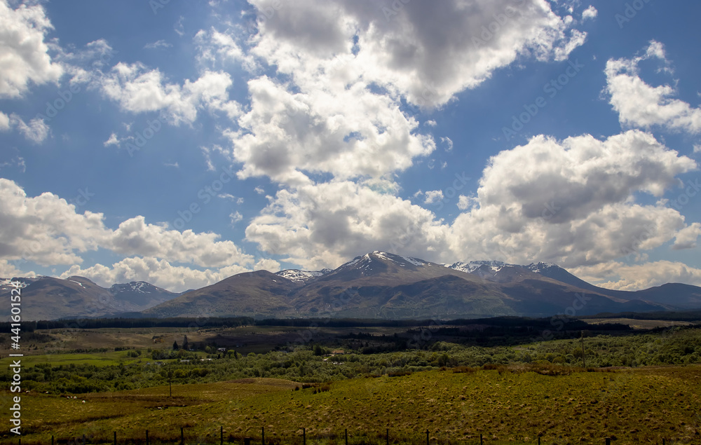 Fototapeta premium The stunning landscape of the Cairngorms National Park in the Scottish Highlands, UK
