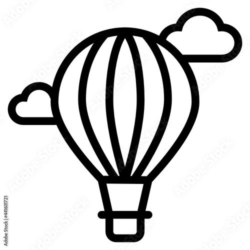 balloon line icon