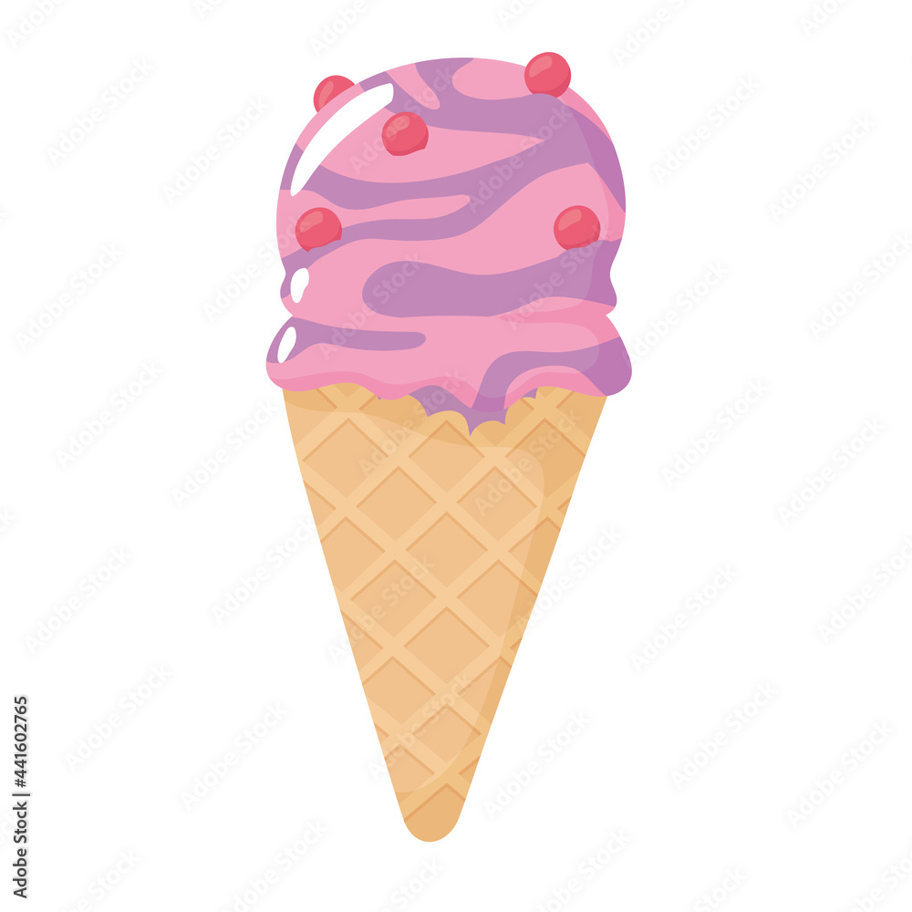ice cream in cone ice cream in cone