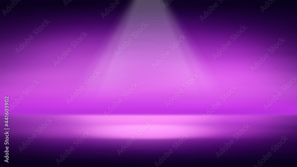 Purple Empty studio room, used as background for display your products.