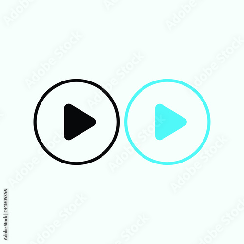 Play button icon in trendy flat style isolated on grey background. Play symbol for your web site design, logo, app, UI. Vector illustration Free Download Play button icon in trendy flat style isolated on grey background. Play symbol for your web site design, logo, app, UI. Vector illustration - GFXLoad