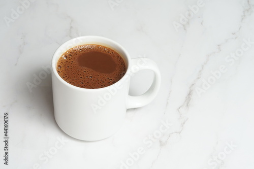 hot coffee with milk Kopi