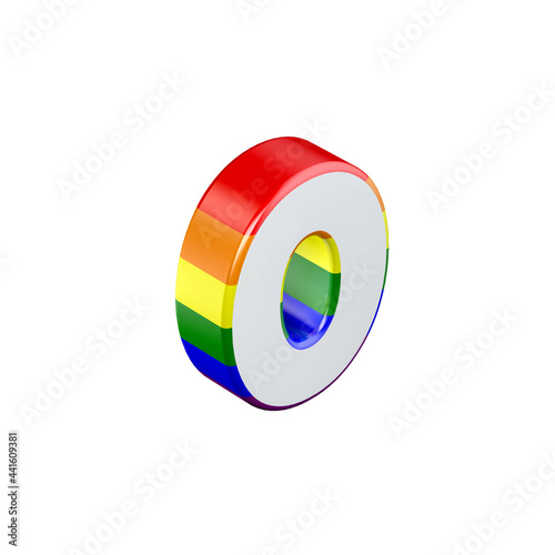 Isometric number 0 gay pride rainbow flag font. 3D Rendering Free Download Isometric number 0 gay pride rainbow flag font. 3D Rendering - GFXLoad