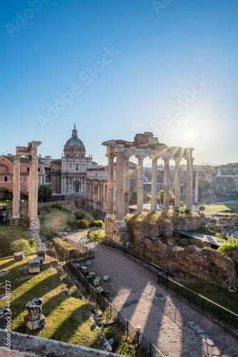 Roman Forum at sunrise, Rome, Italy