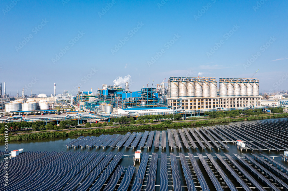 solar power station with factory