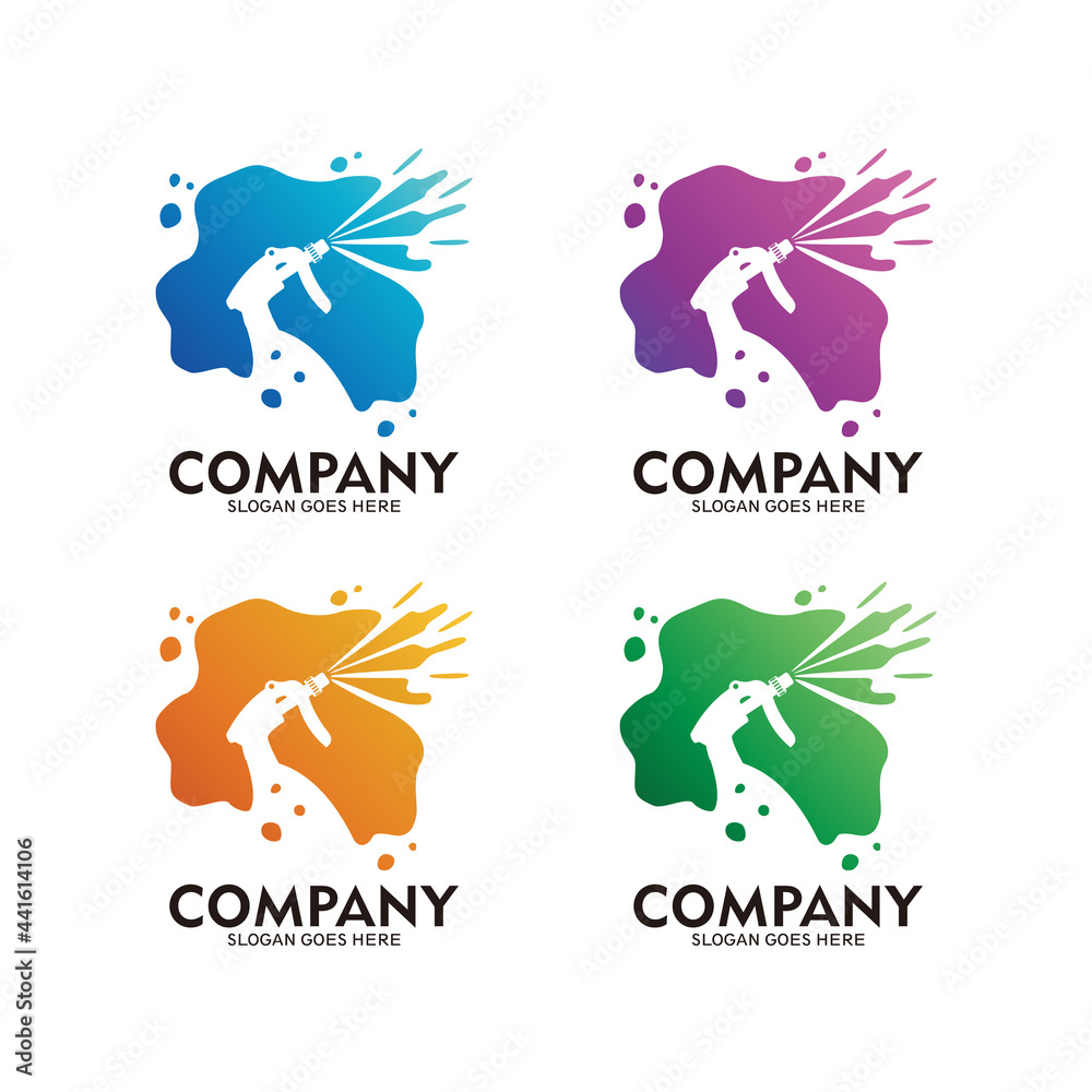 Simple water spray bottle logo designs template, Cleaning tool logo template, hygiene equipment logo symbol icon Simple water spray bottle logo designs template, Cleaning tool logo template, hygiene equipment logo symbol icon