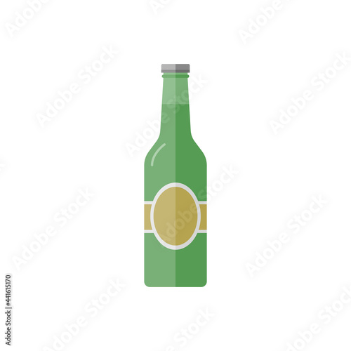 Flat icon of Beer Bottle
