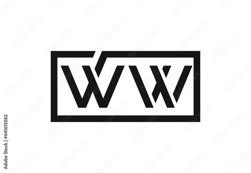 WW Letter logo design WW Letter logo design