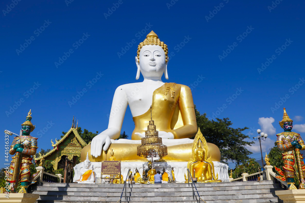 golden buddha statue, doi Kham Chiang Mai, Thailand golden buddha statue, doi Kham Chiang Mai, Thailand