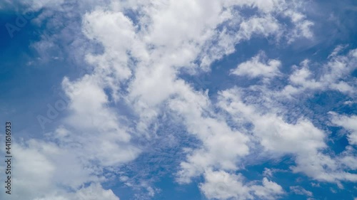 Blue sky with clouds time-lapse 