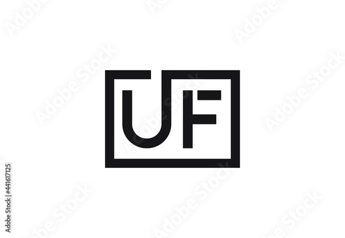 UF letter logo design