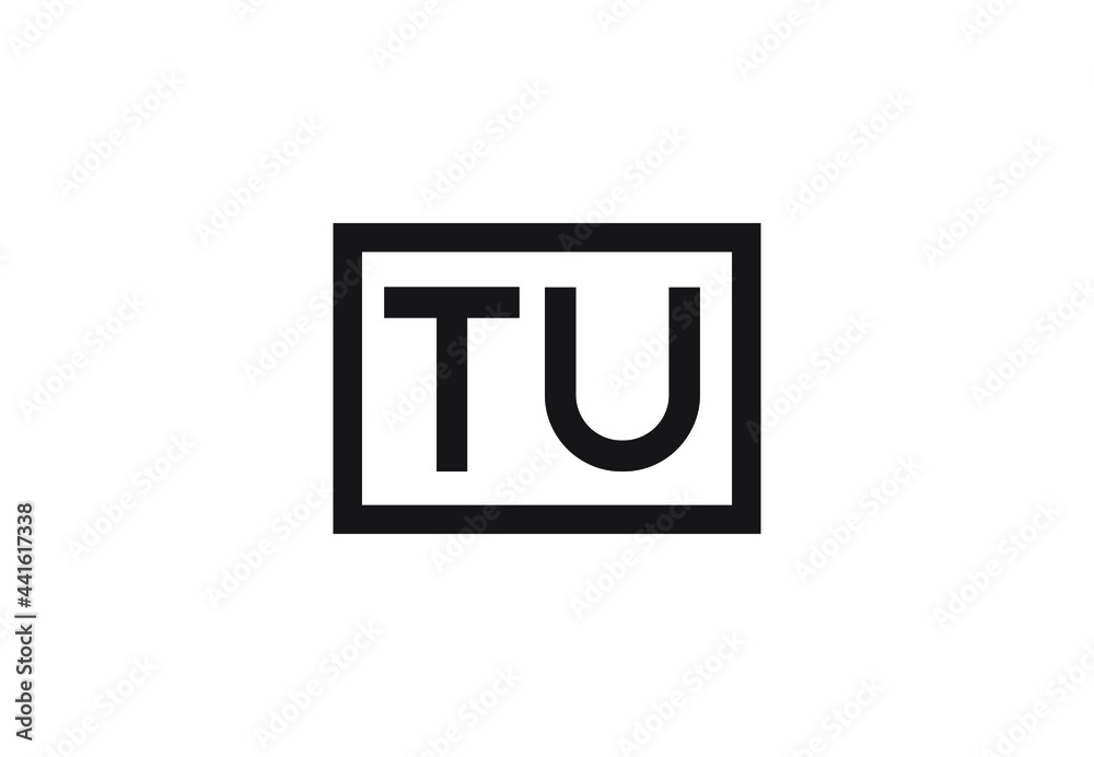 TU letter logo design TU letter logo design