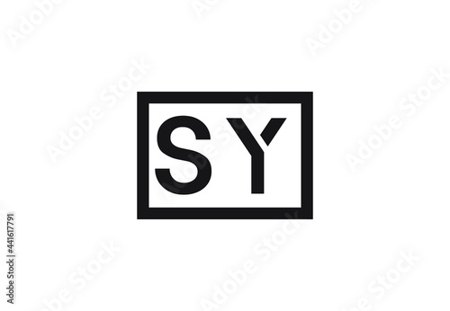 SY letter logo design