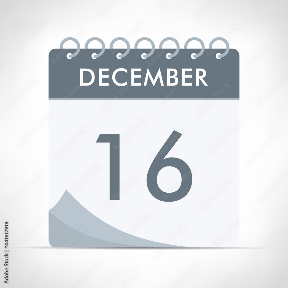 December 16 - Calendar Icon December 16 - Calendar Icon