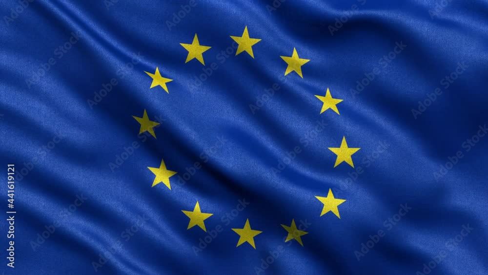 European Union Flag Seamless Loop European Union Flag Seamless Loop