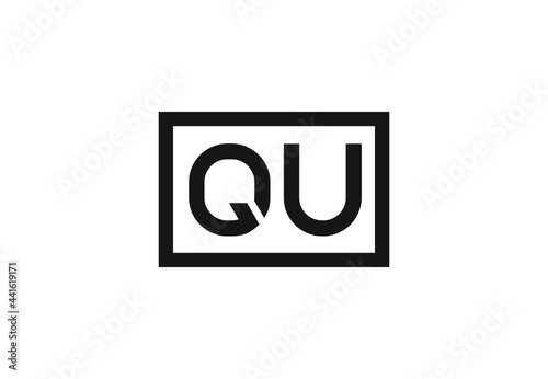 QU letter logo design