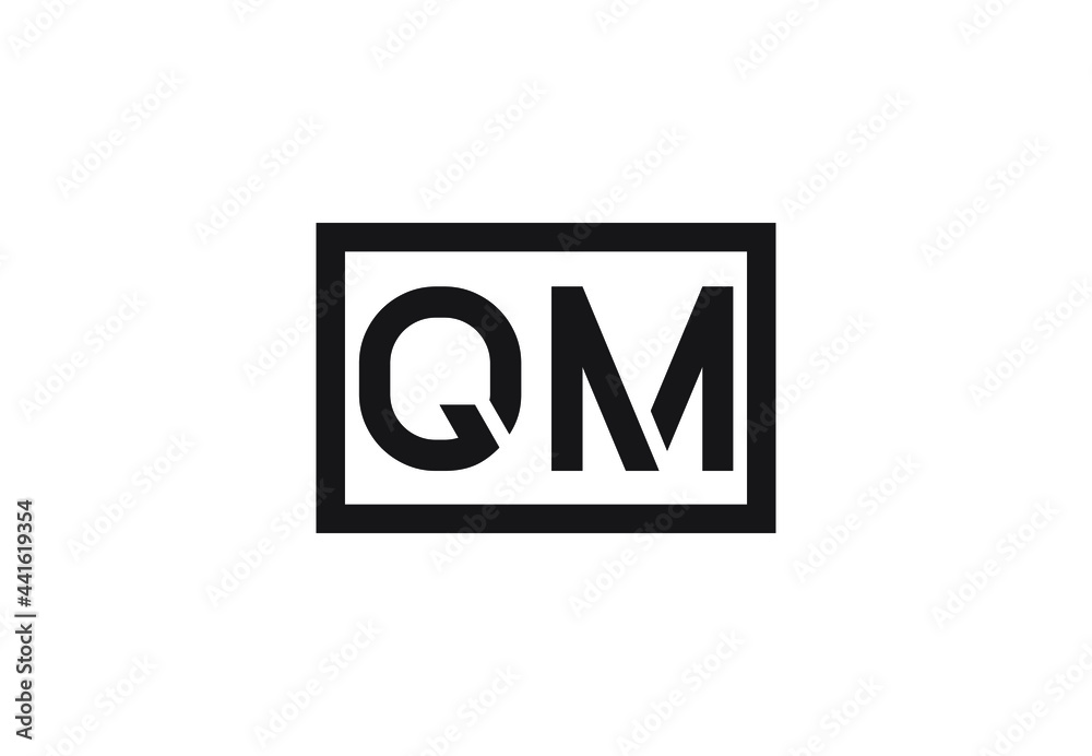 QM letter logo design