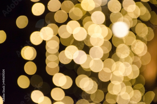 golden christmas lights