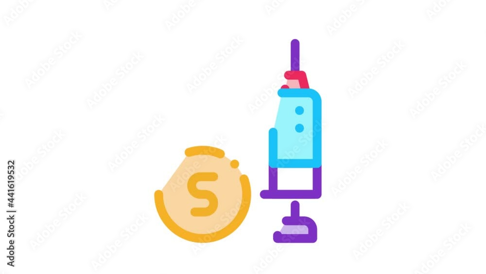 Expensive Medical Injection Icon Animation. color Expensive Medical Injection animated icon on white background Expensive Medical Injection Icon Animation. color Expensive Medical Injection animated icon on white background