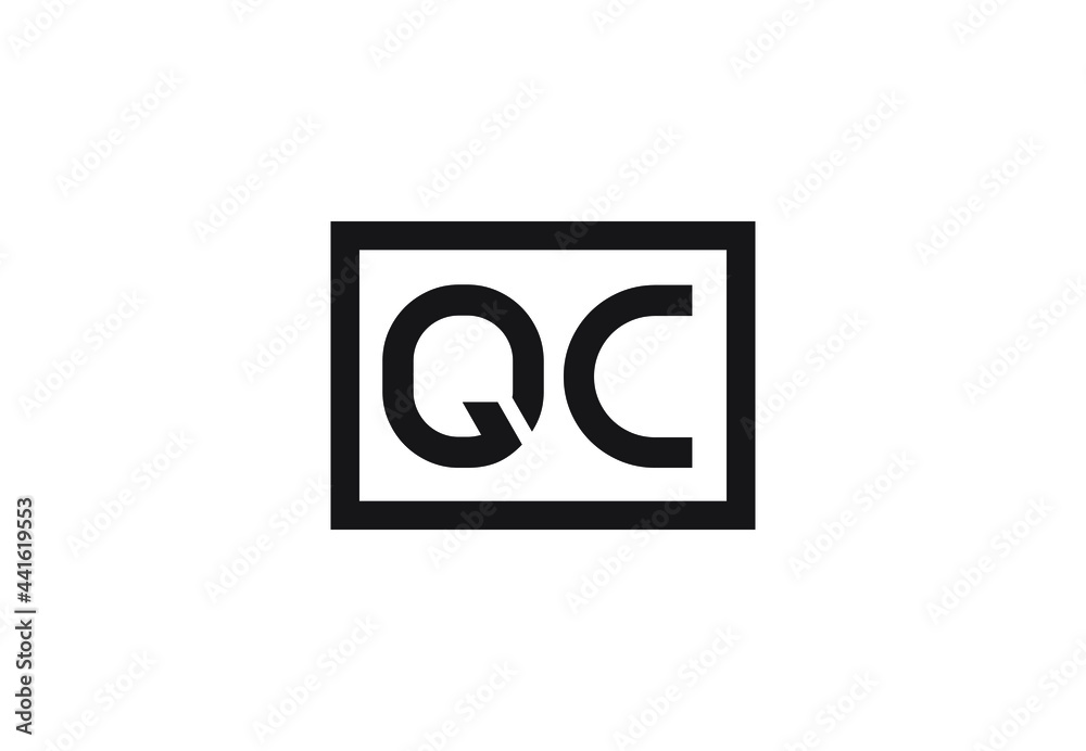 QC letter logo design