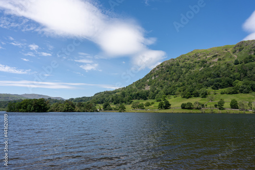 The Eastern edge of Nab Scar as seen towering above Rydal Water in the English Lake district © Oliver