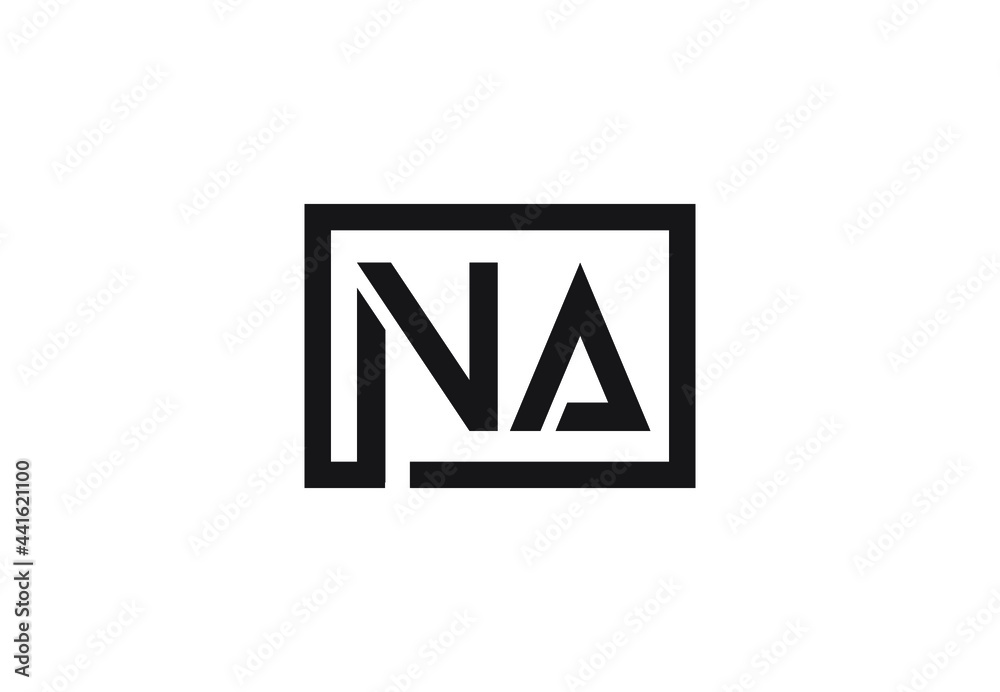 NA letter logo design NA letter logo design