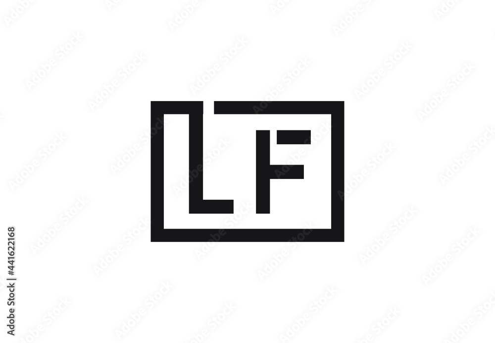 LF letter logo design LF letter logo design