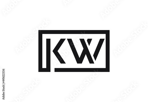 KW letter logo design