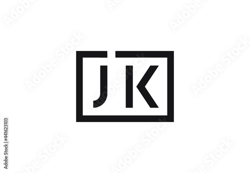JK letter logo design