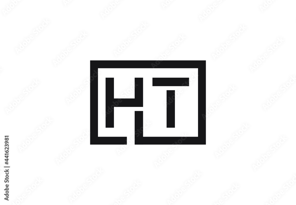 HT letter logo design