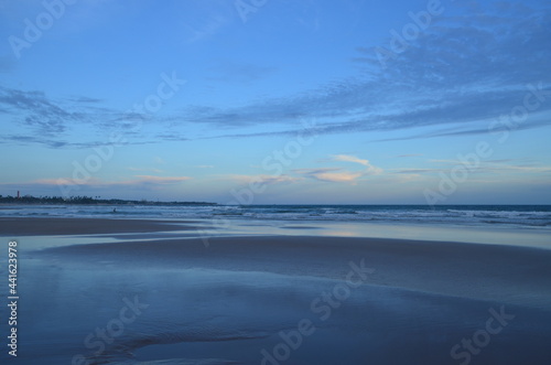 sunset on the beach