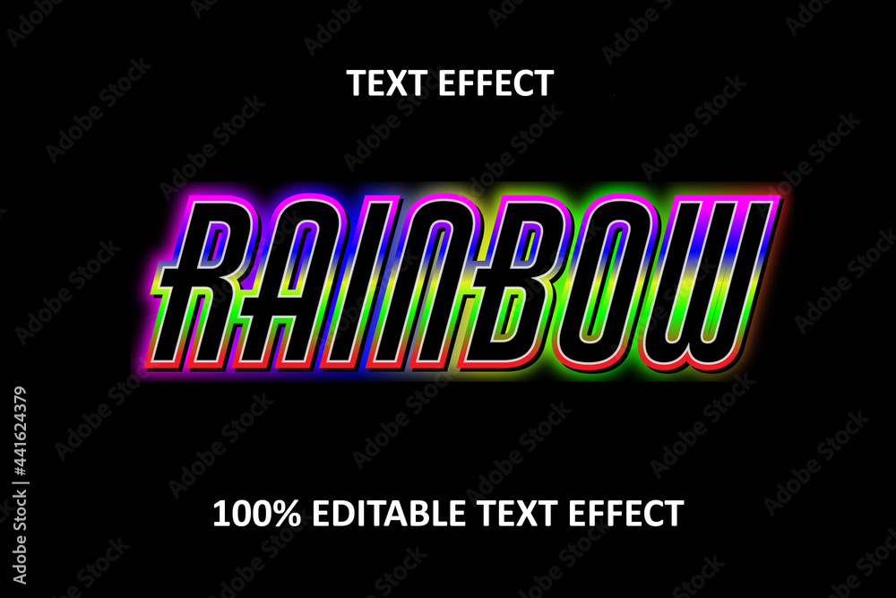 Obraz premium Neon Light Editable Text Effect Neon