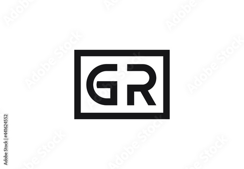 GR letter logo design © Rubel