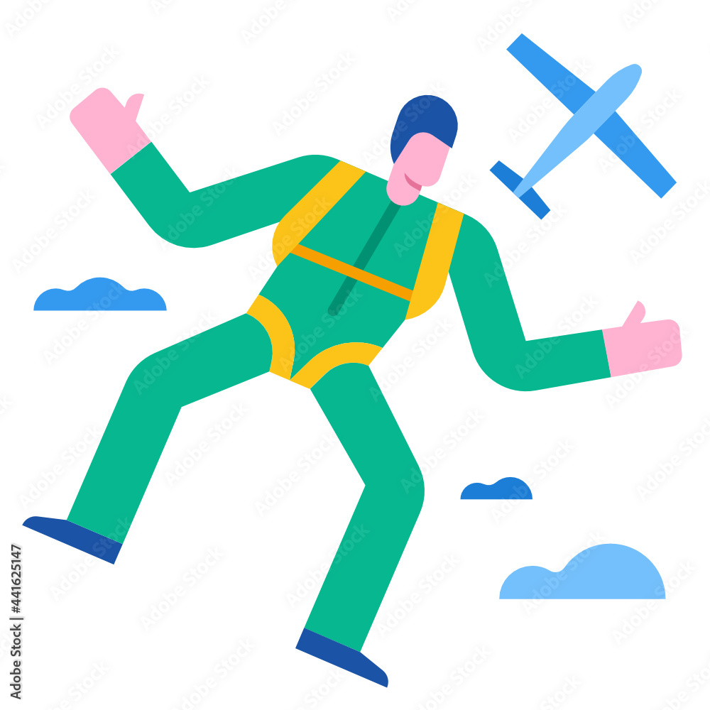 Fototapeta premium parachute icon