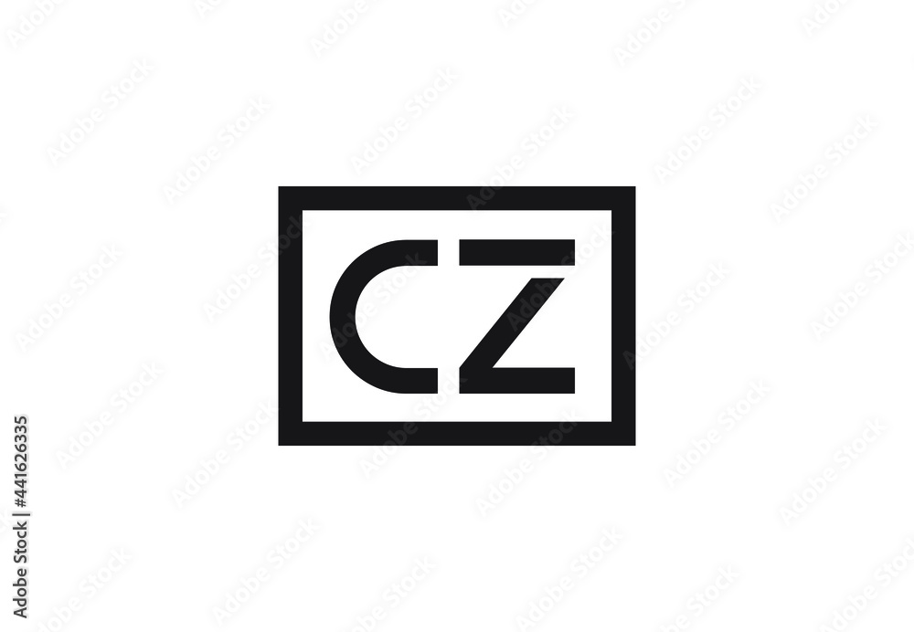 CZ letter logo design CZ letter logo design