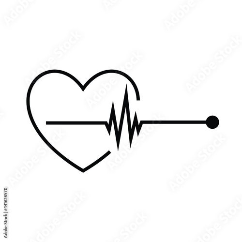 pulse of heart, heartbeat of patient, heart wave in the heart rate monitor 