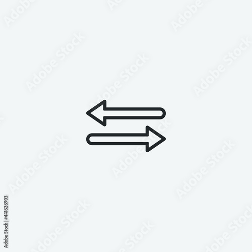 Arrow vector icon for web and design