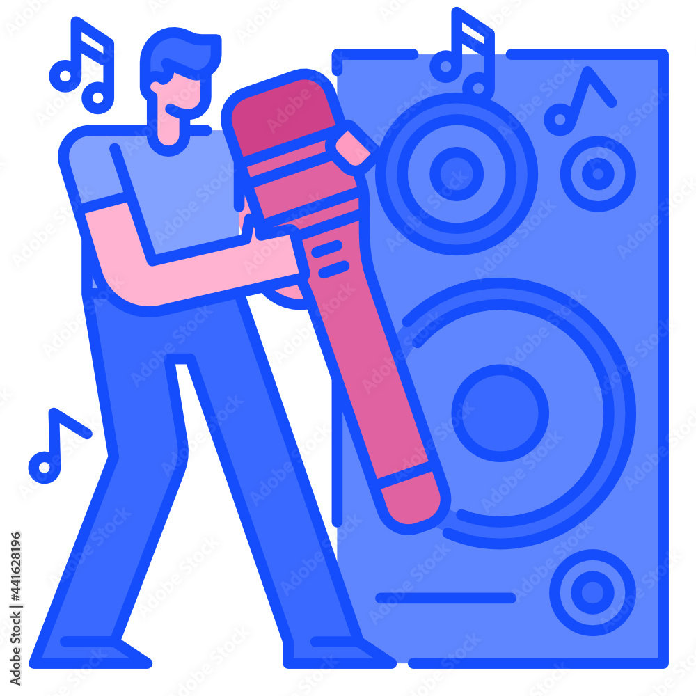 Obraz premium singing icon