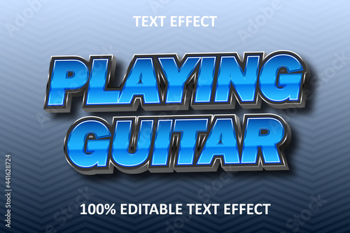 Editable Text Effect BLUE STRONG